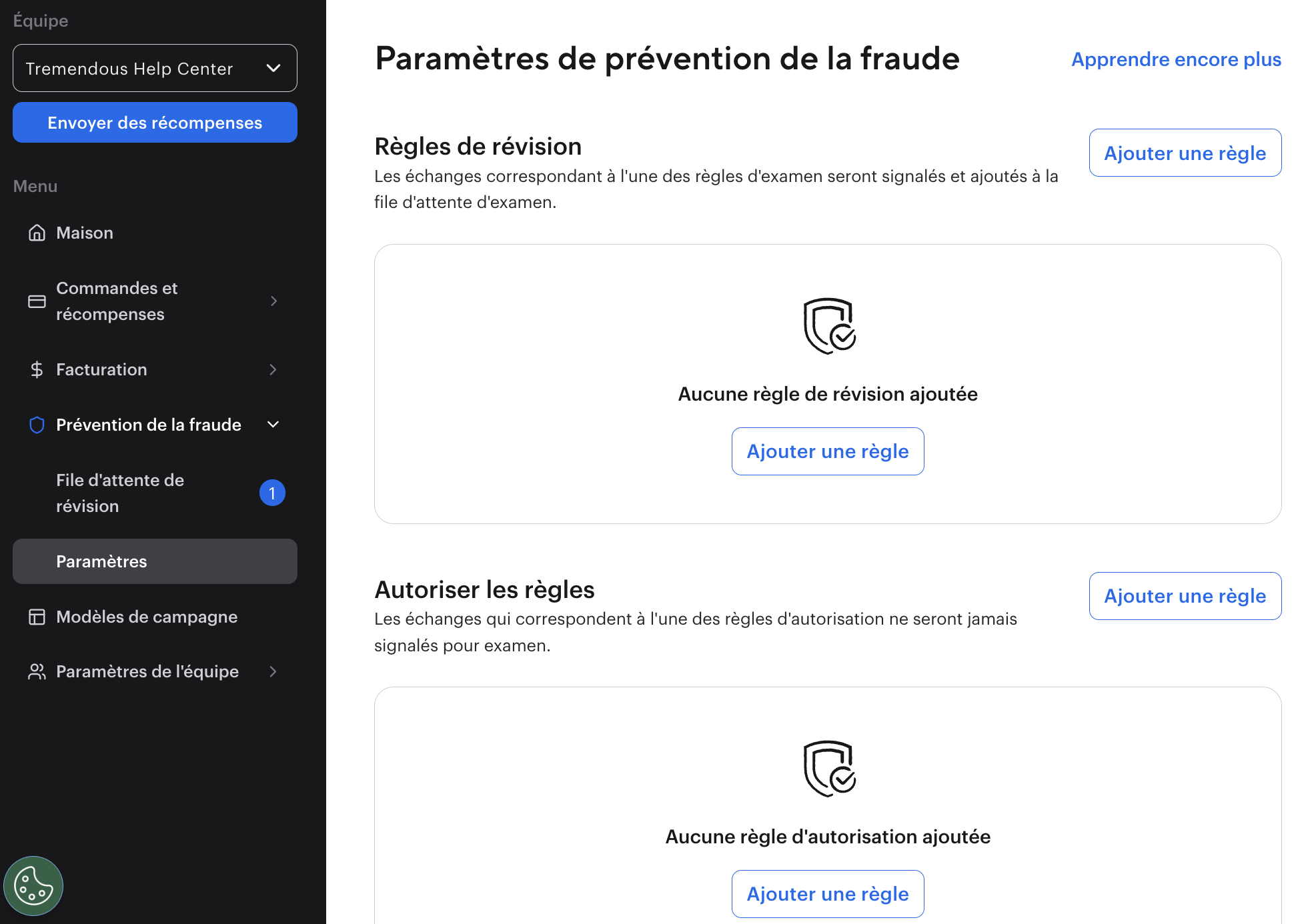Expérience du destinataire d’une récompense signalée