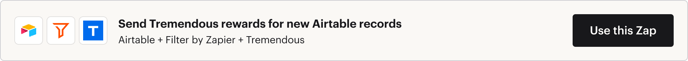 Send Tremendous rewards for new Airtable records